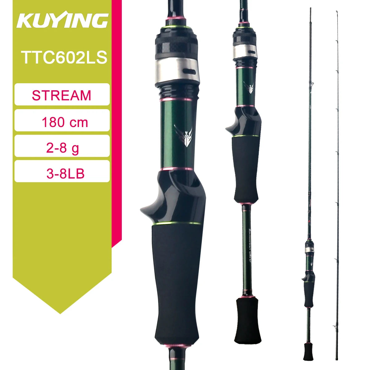 Kuying Carbon Fiber Casting Spinning Lure Fishing Rod