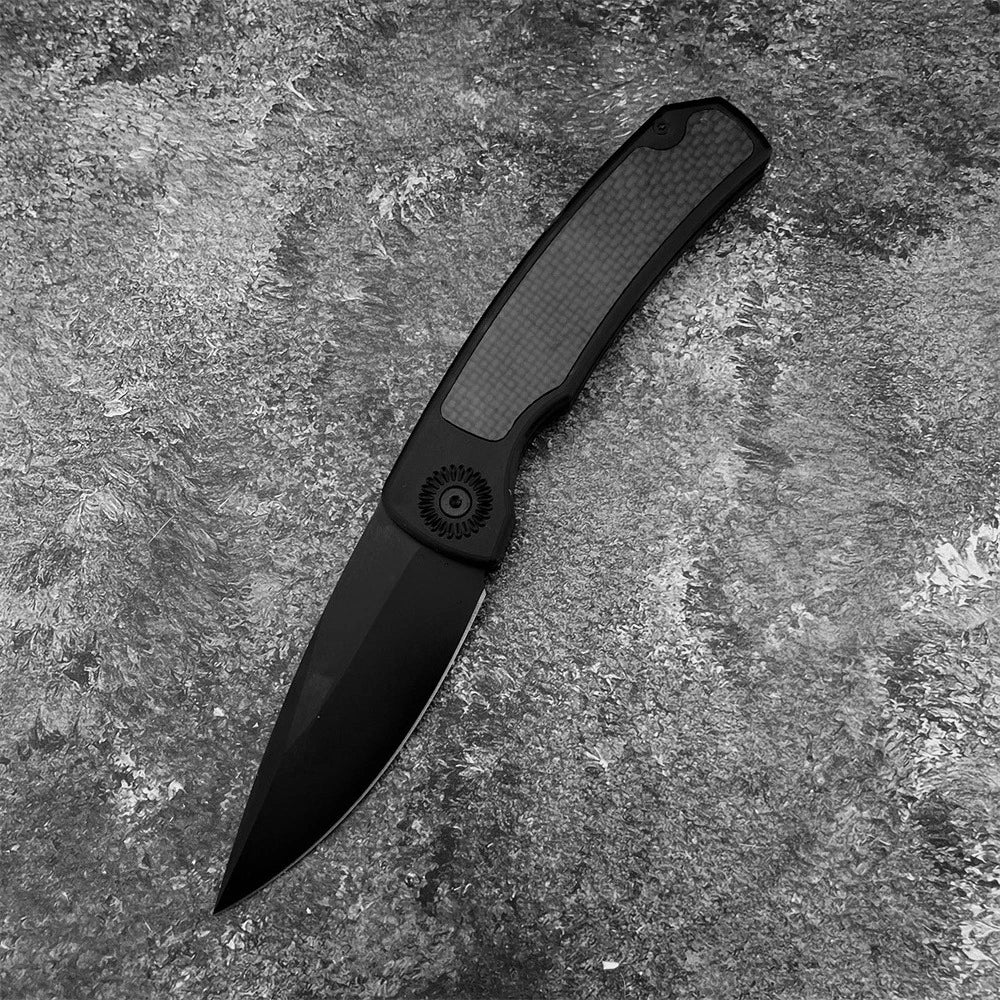 DIY EDC Folding Knife With Aluminum Handle And 440C Blade