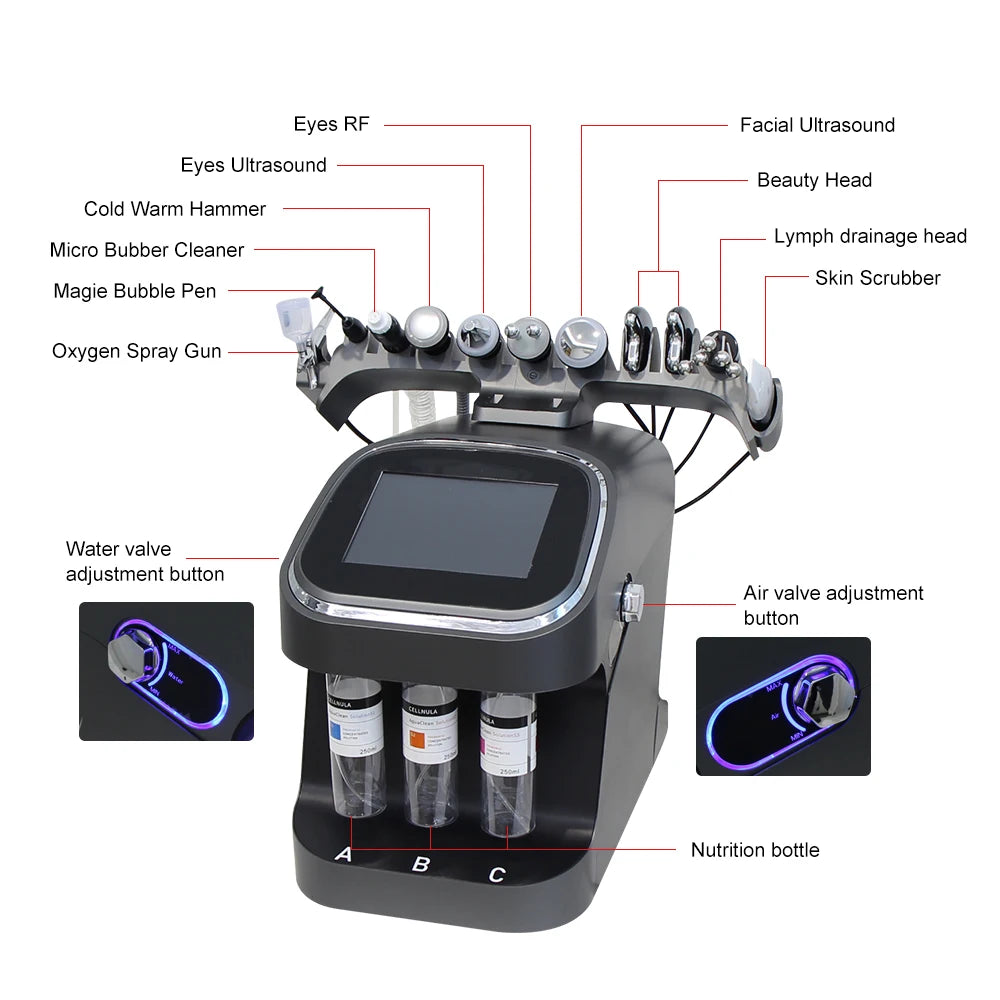 AOKO 10-In-1 Bubble Facial Skin Care Hydrogen Purification Machine
