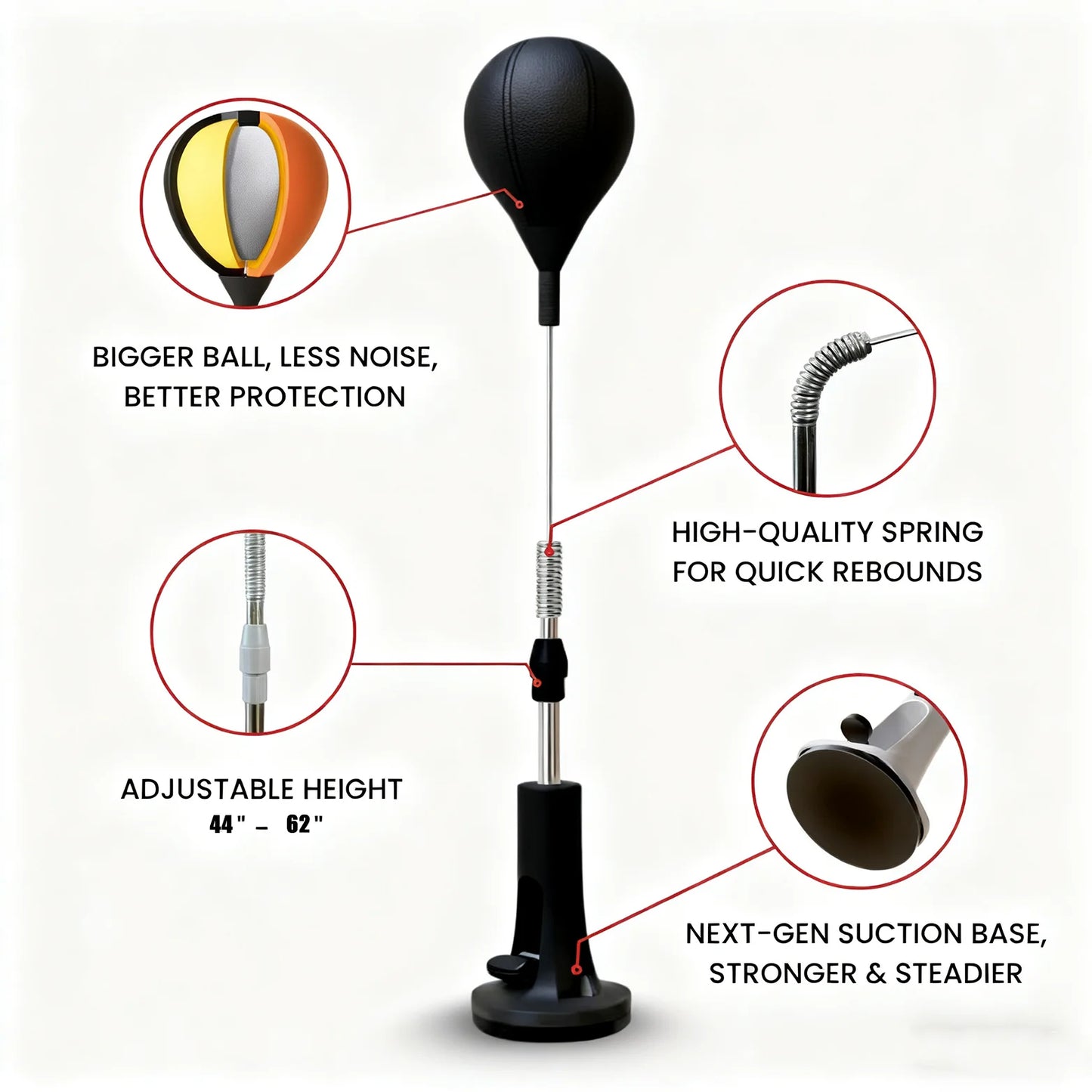 Cobra Punching Bag For Boxing Reflex Training And Home Fitness