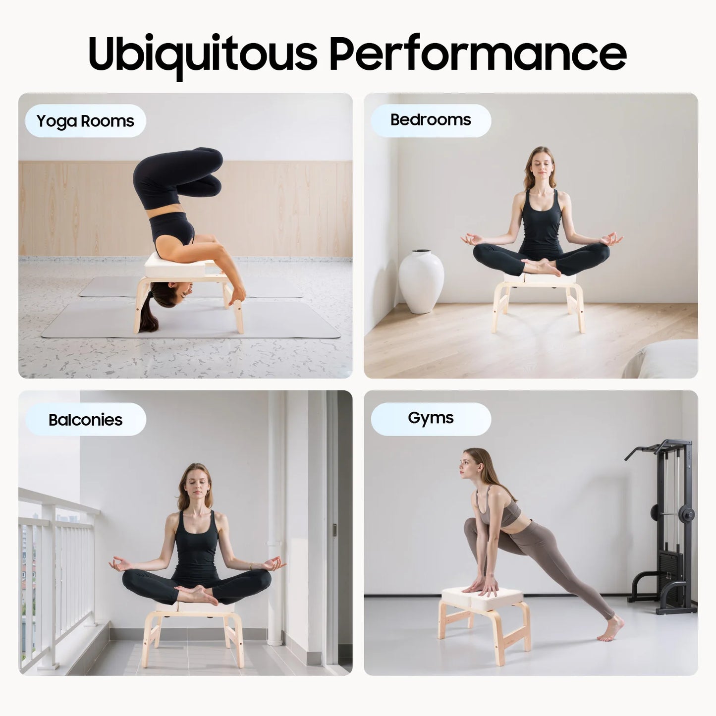 Yoga Headstand Stool Inverted PU Material For Home Yoga Exercises