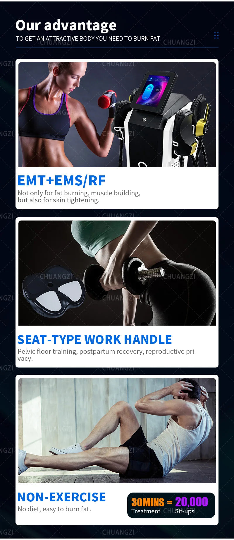 EMSZERO 6500W Tesla EMS Muscle Stimulator for Body Sculpting