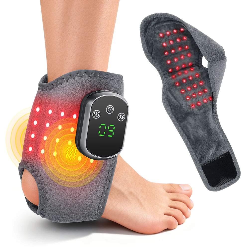 Hailicare Red Light Ankle Massager With Heat And Vibration