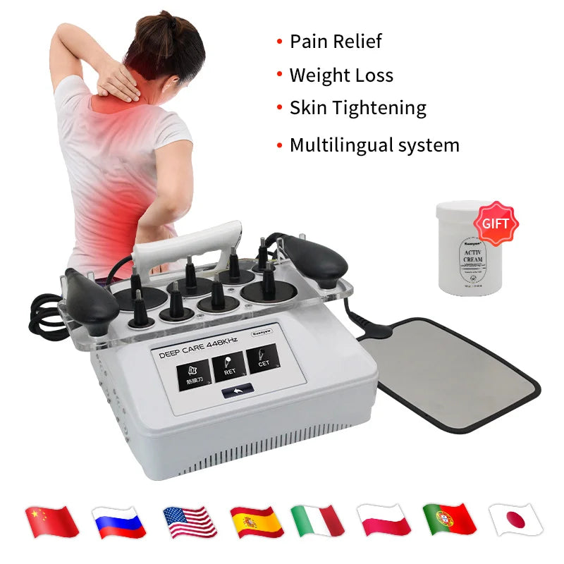Kuanyew Tecar Therapy Device for Muscle Relief and Skin Firming