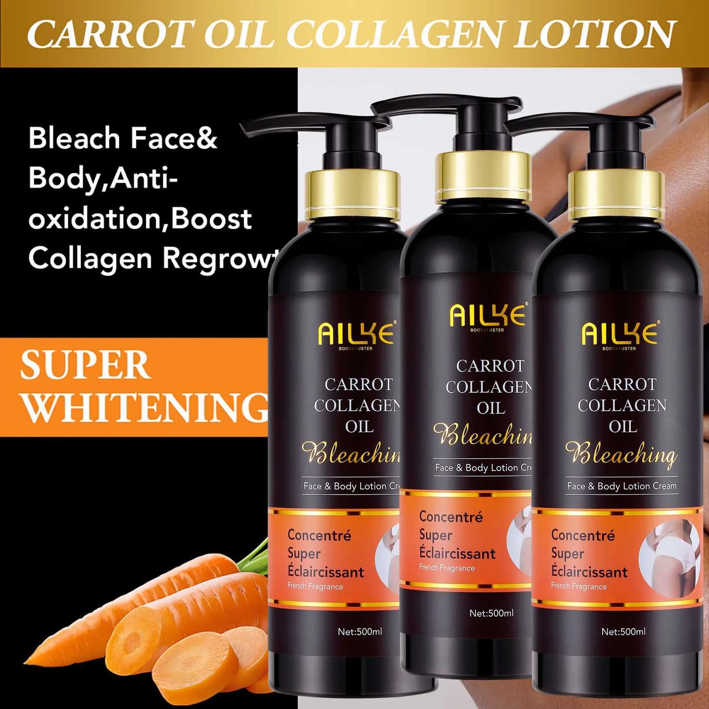 Ailke Organic Collagen Face Serum for Whitening and Moisturizing