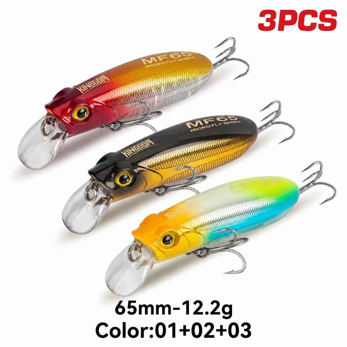 KINGDOM Sinking And Floating Minnow Fishing Lure For Bass And Trout