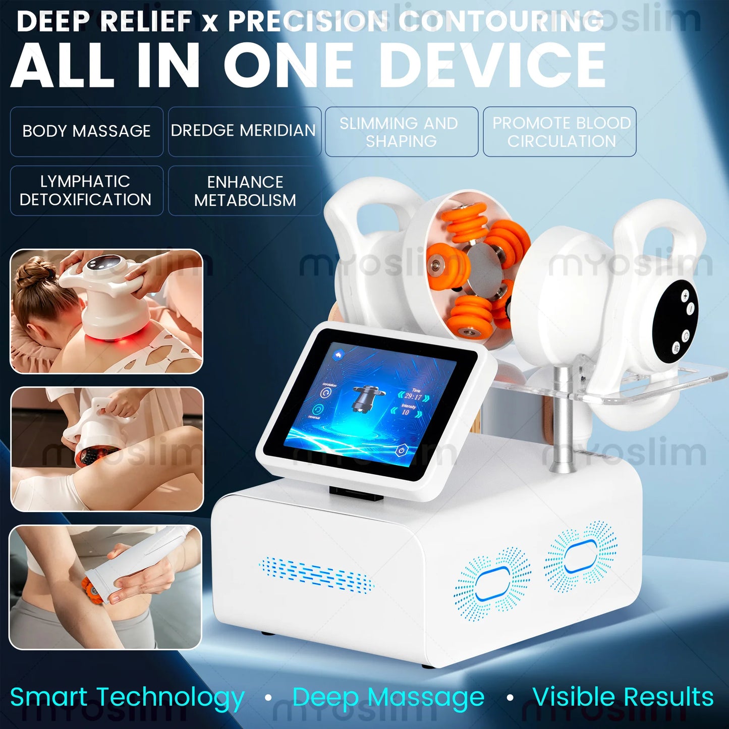 MYOSLIM 360 Degree Rotation Body Contouring Roller Massager