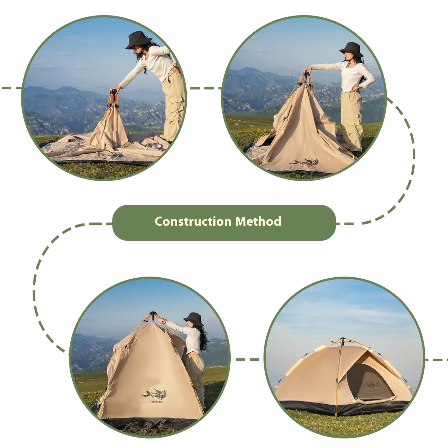 Pakicetus Portable Instant Sun And Rain Shelter For Camping