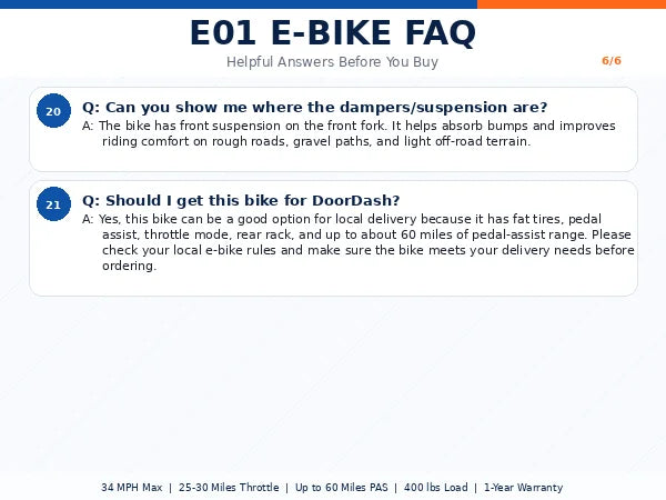 EOEOTWO E01 1000W Fat Tire Electric Bike Adults Extended Range