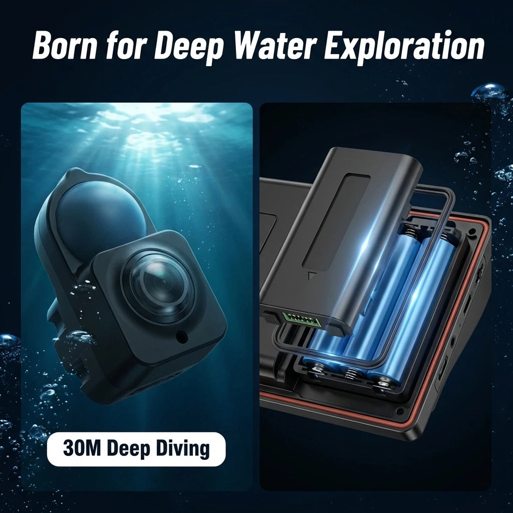 Aoerwei Portable Underwater Fishing Camera With Night Vision