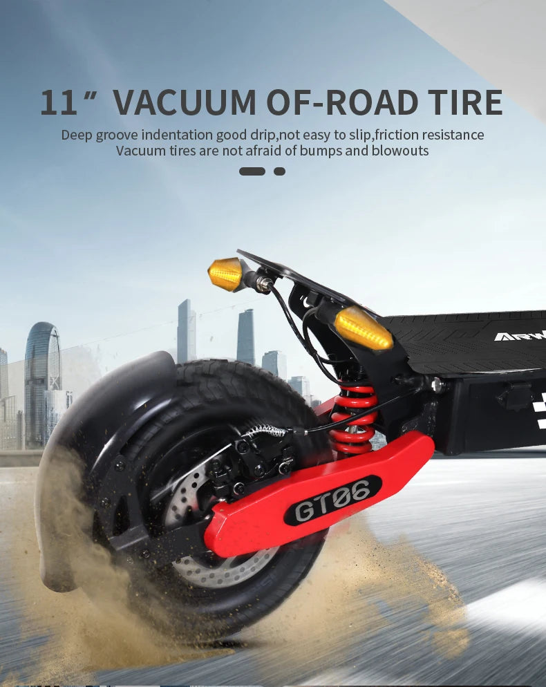 Arwibon GT06 1200W High Performance Adult Electric Scooter