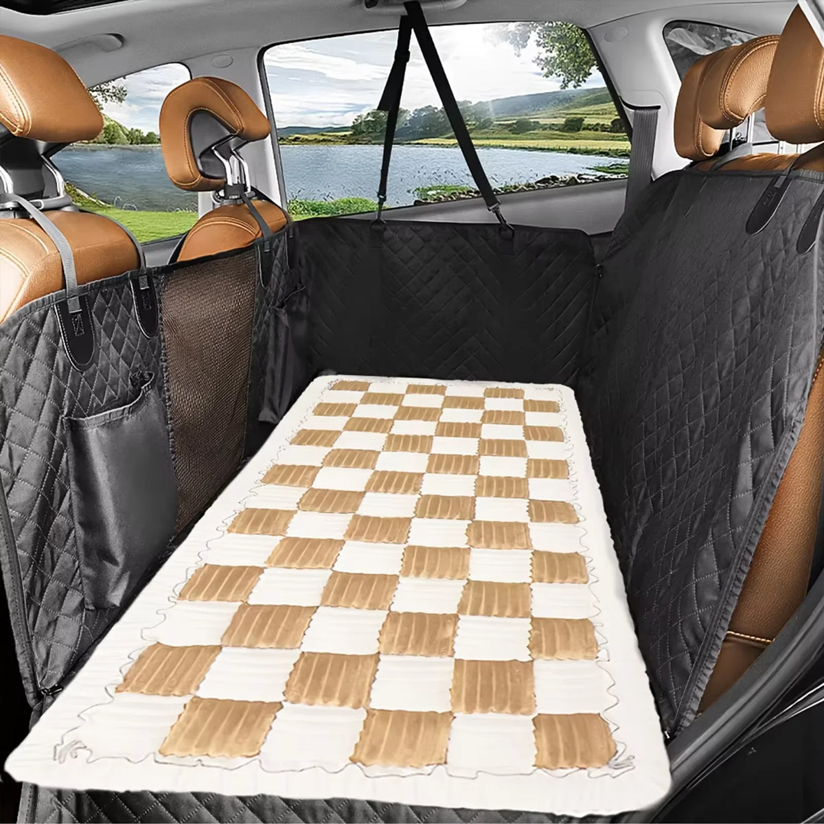 Waterproof Coral Fleece Pet Bed Mat and Car Seat Cover