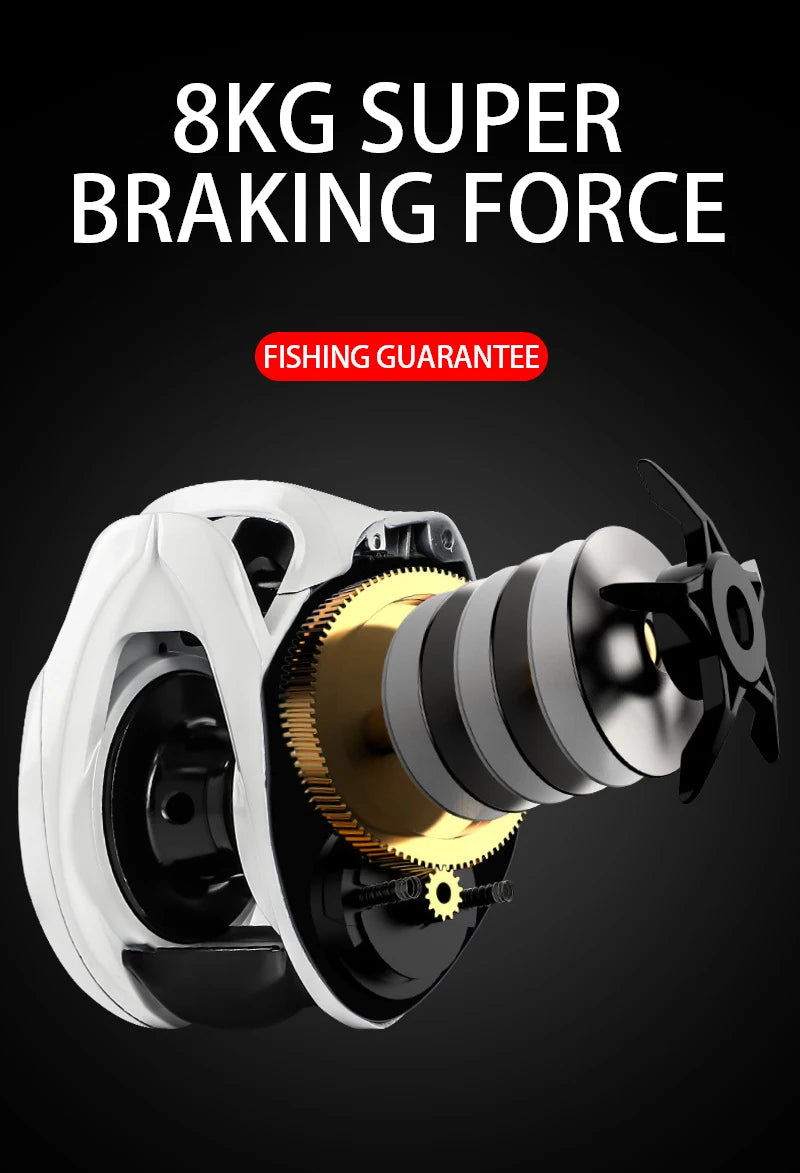 Billings Aluminum Baitcasting Reel For Freshwater Saltwater Fishing