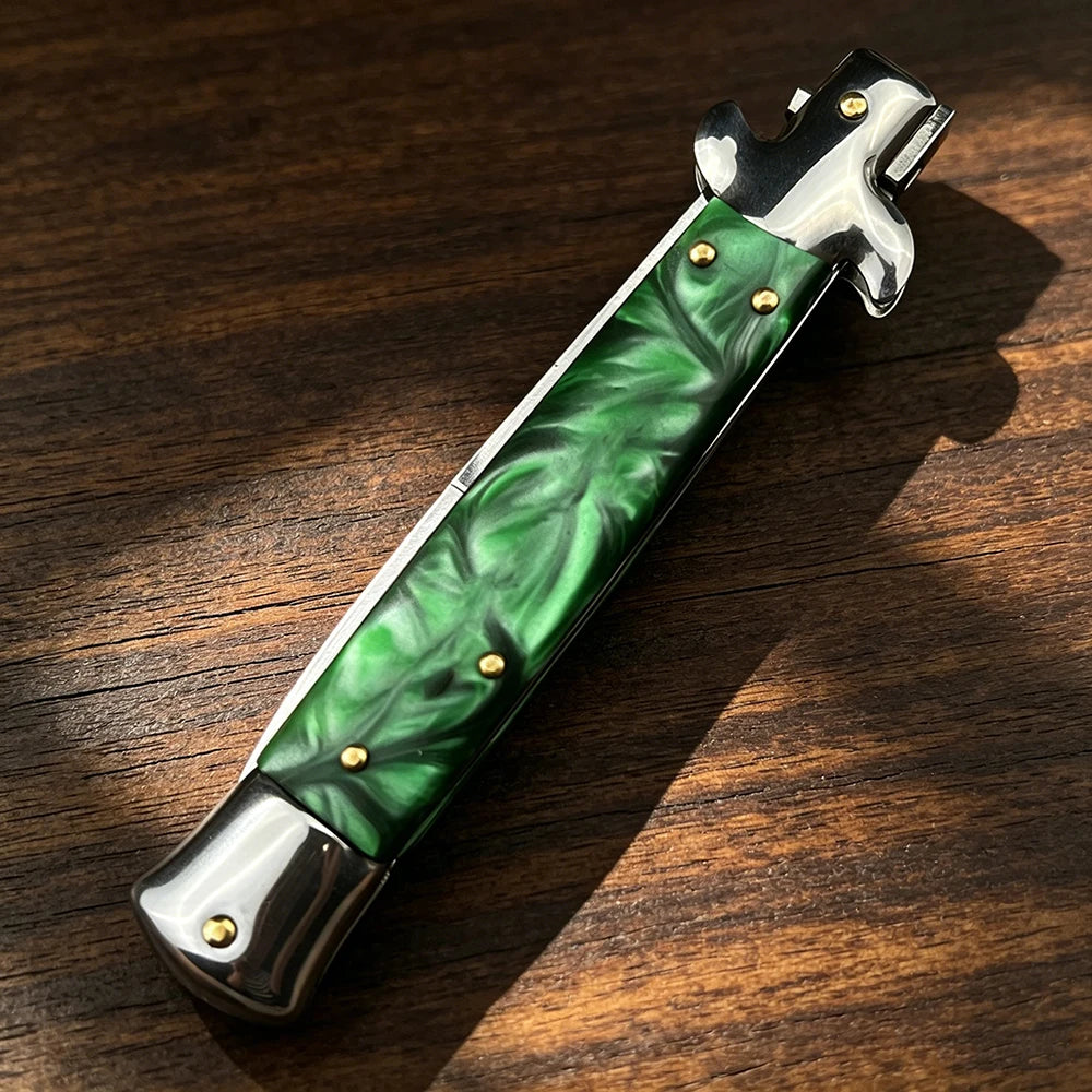Stainless Steel Folding Pocket Knife For Camping Hiking And Fishing