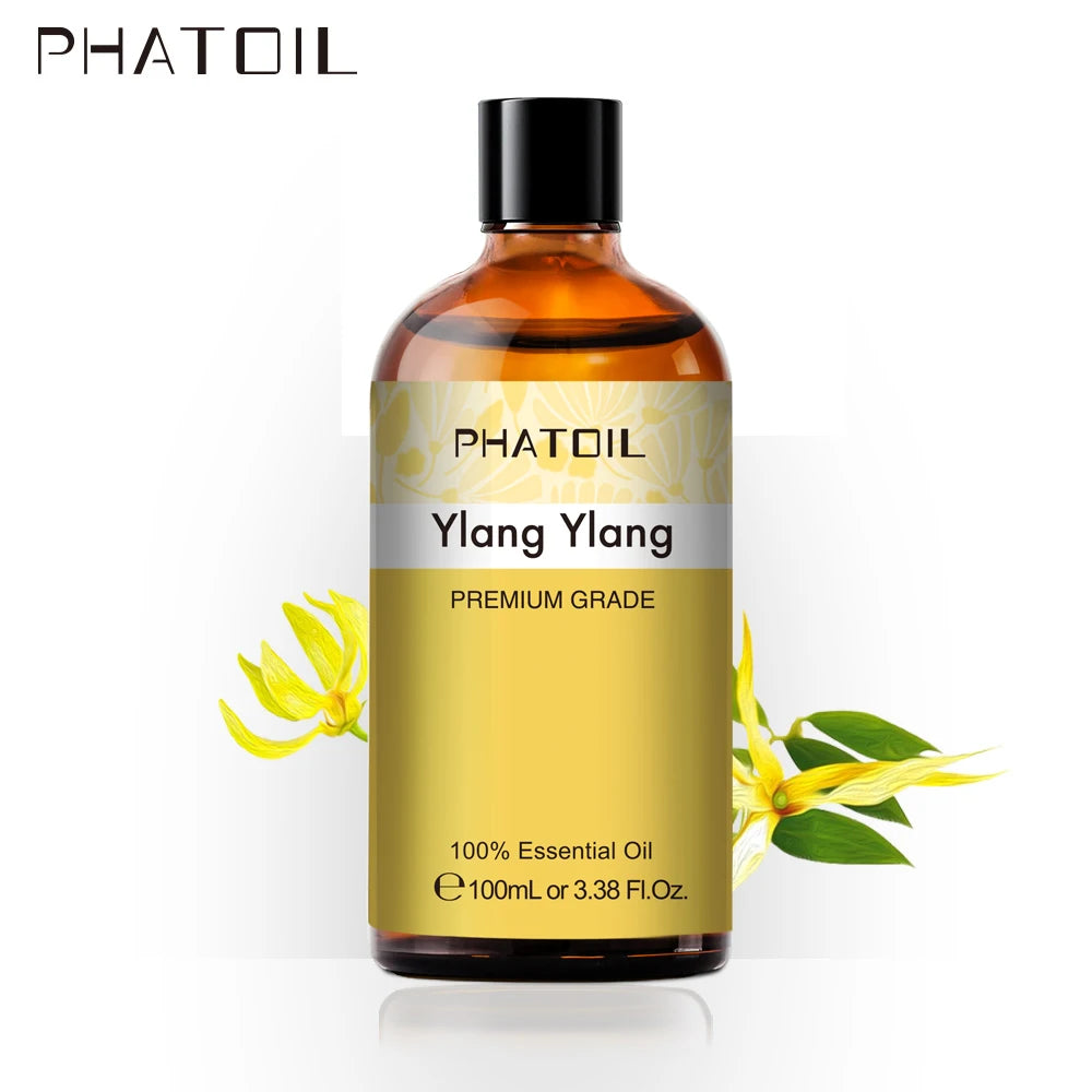 PHATOIL Pure Essential Oils For Skin Care Rose Lemon Lavender