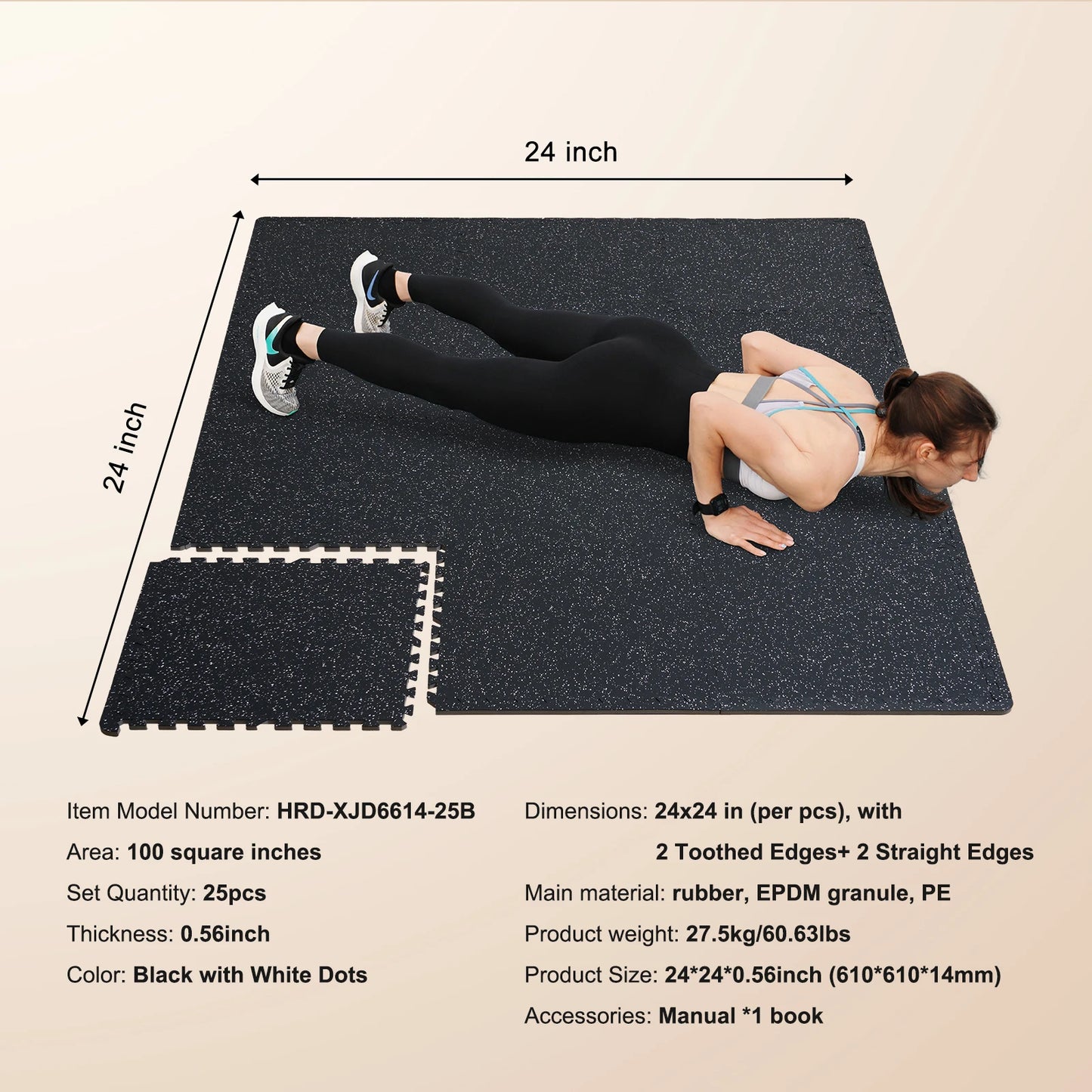 Interlocking Floor Mats For Home Gym With EVA Foam
