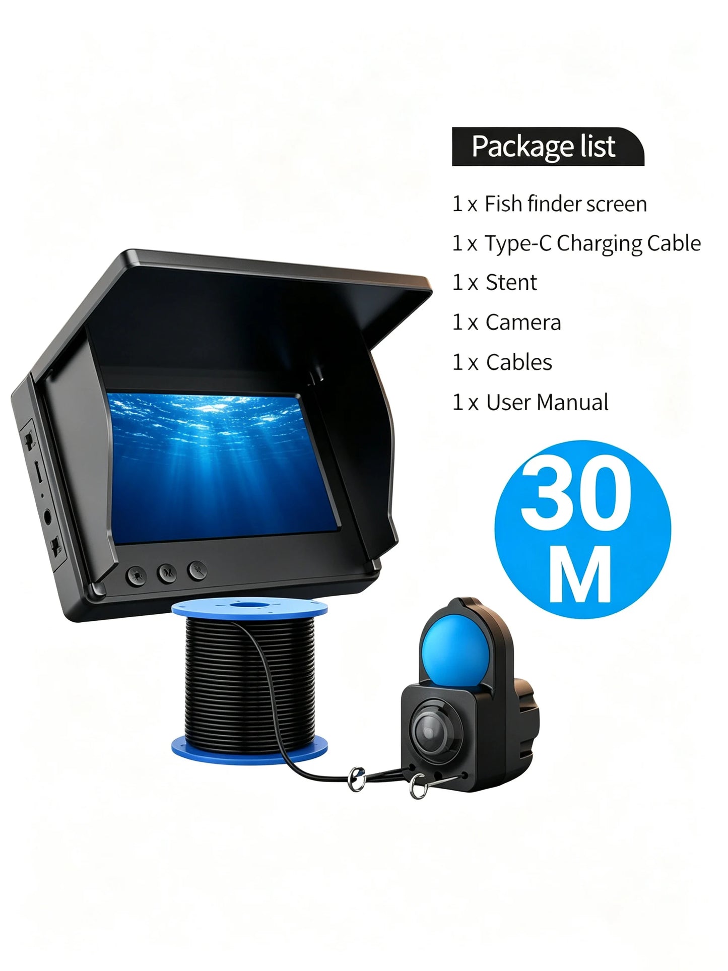 Aoerwei Portable Underwater Fishing Camera With Night Vision