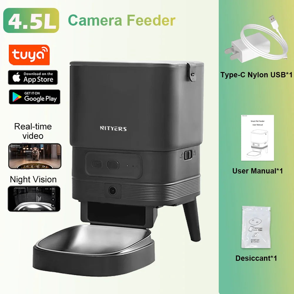 Nityers Smart WiFi Automatic Pet Feeder With App Control