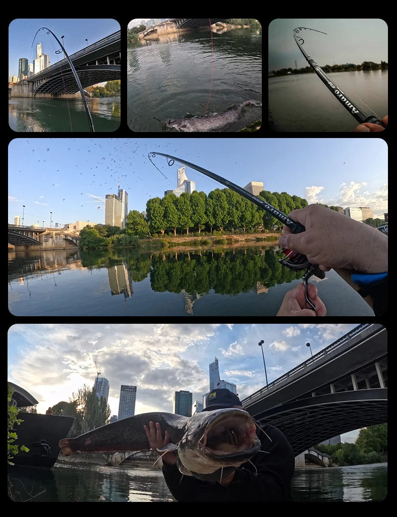 Purelure Amaro Pro Heavy Duty Travel Carbon Fiber Fishing Rod