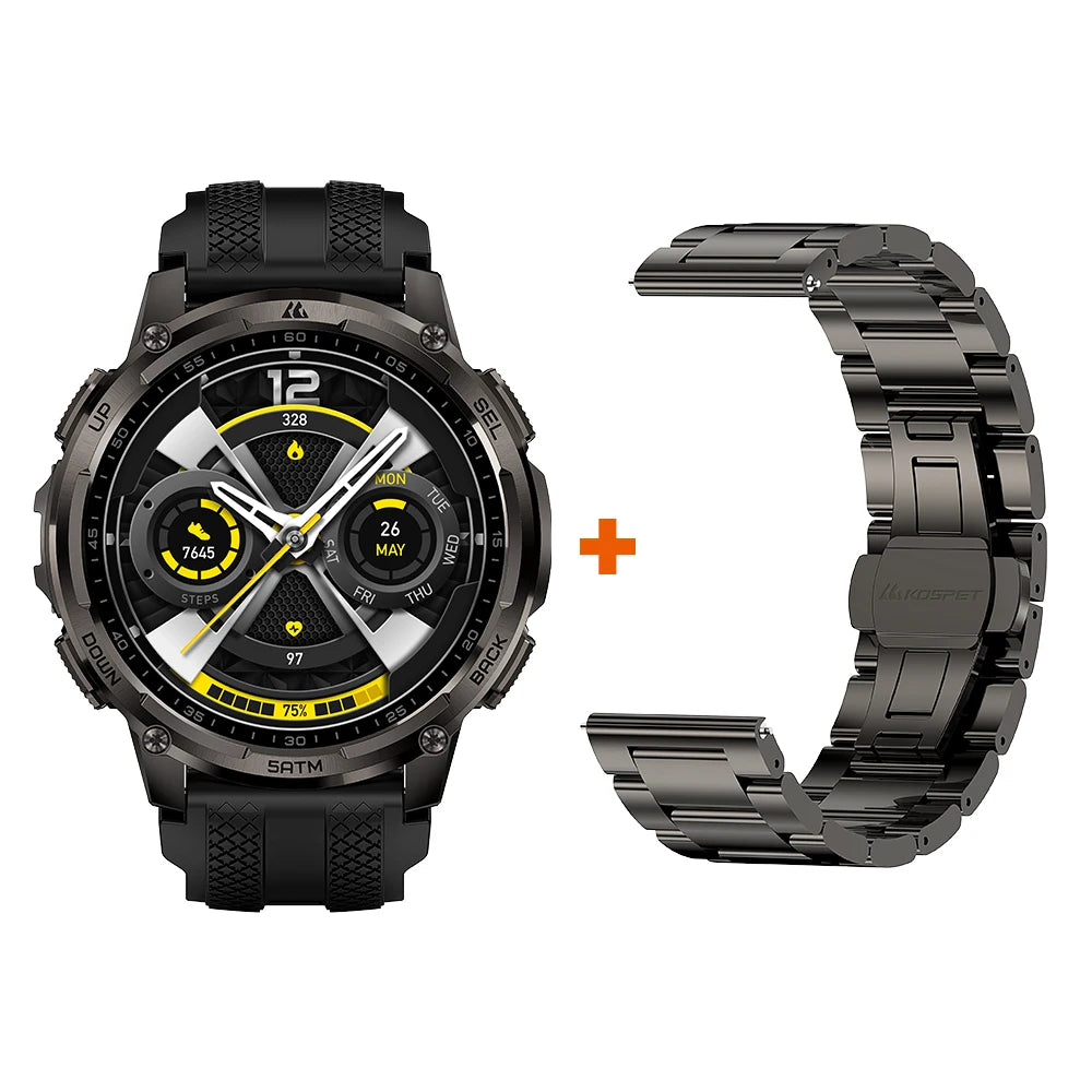 KOSPET Tank T4C Rugged Smartwatch With GPS Fitness Tracking