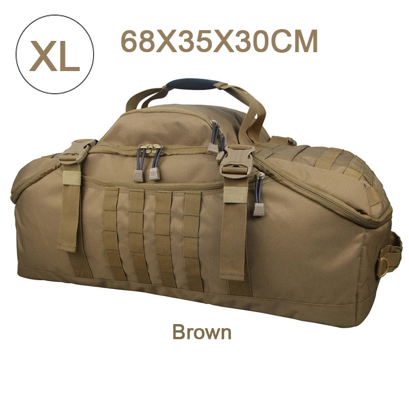 LQARMY Waterproof Convertible Travel Duffel Bag for Weekend Trips