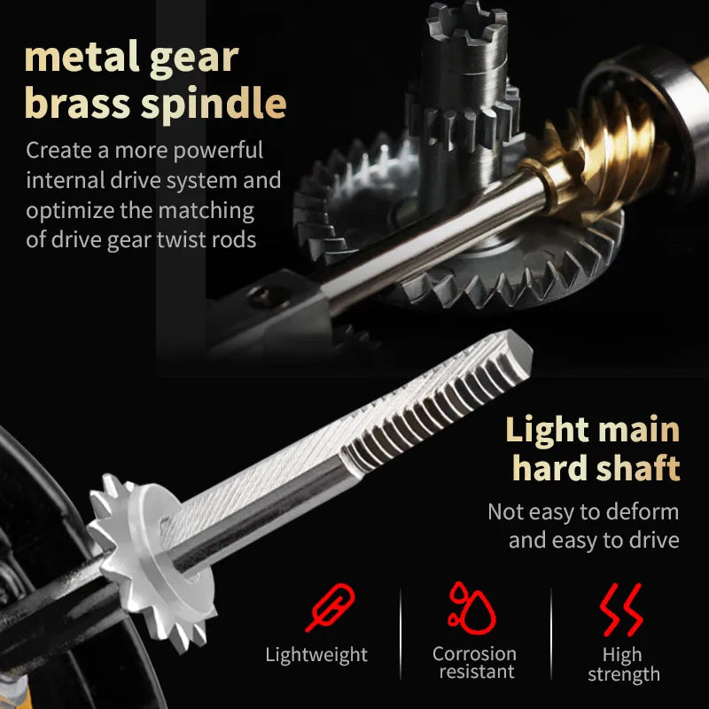 Dual Handle Spinning Fishing Reel With Aluminum Alloy Frame