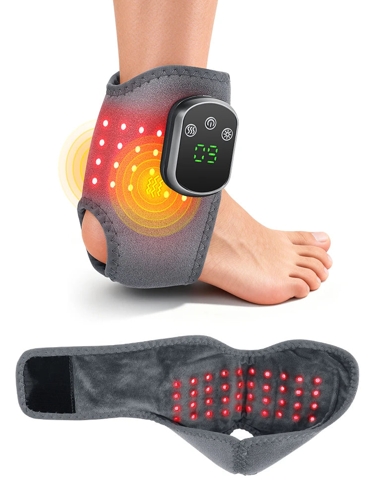 Hailicare Red Light Ankle Massager With Heat And Vibration