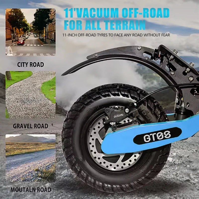 Arwibon Dual Motor Off-Road Electric Scooter with Seat