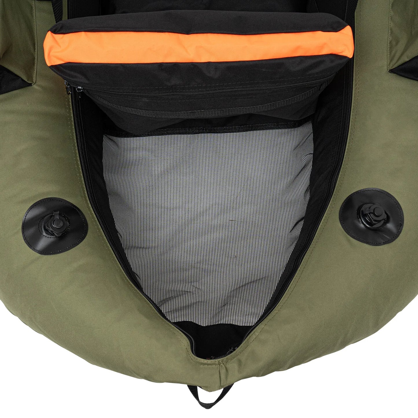 Inflatable Fishing Boat With Adjustable Backrest For 130kg Load Capacity