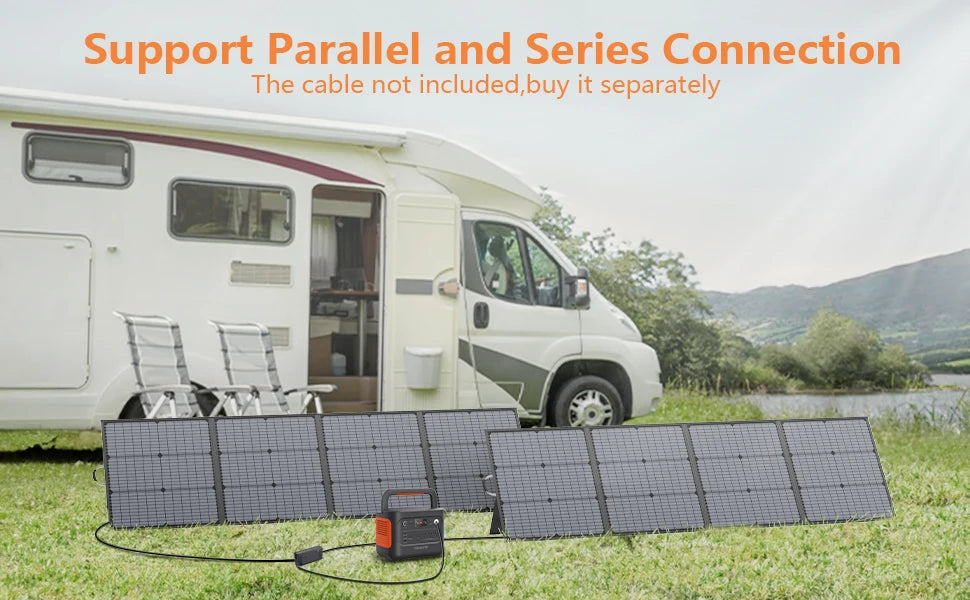 MHPOWOS Portable Foldable Solar Panel for RV and Outdoor Use