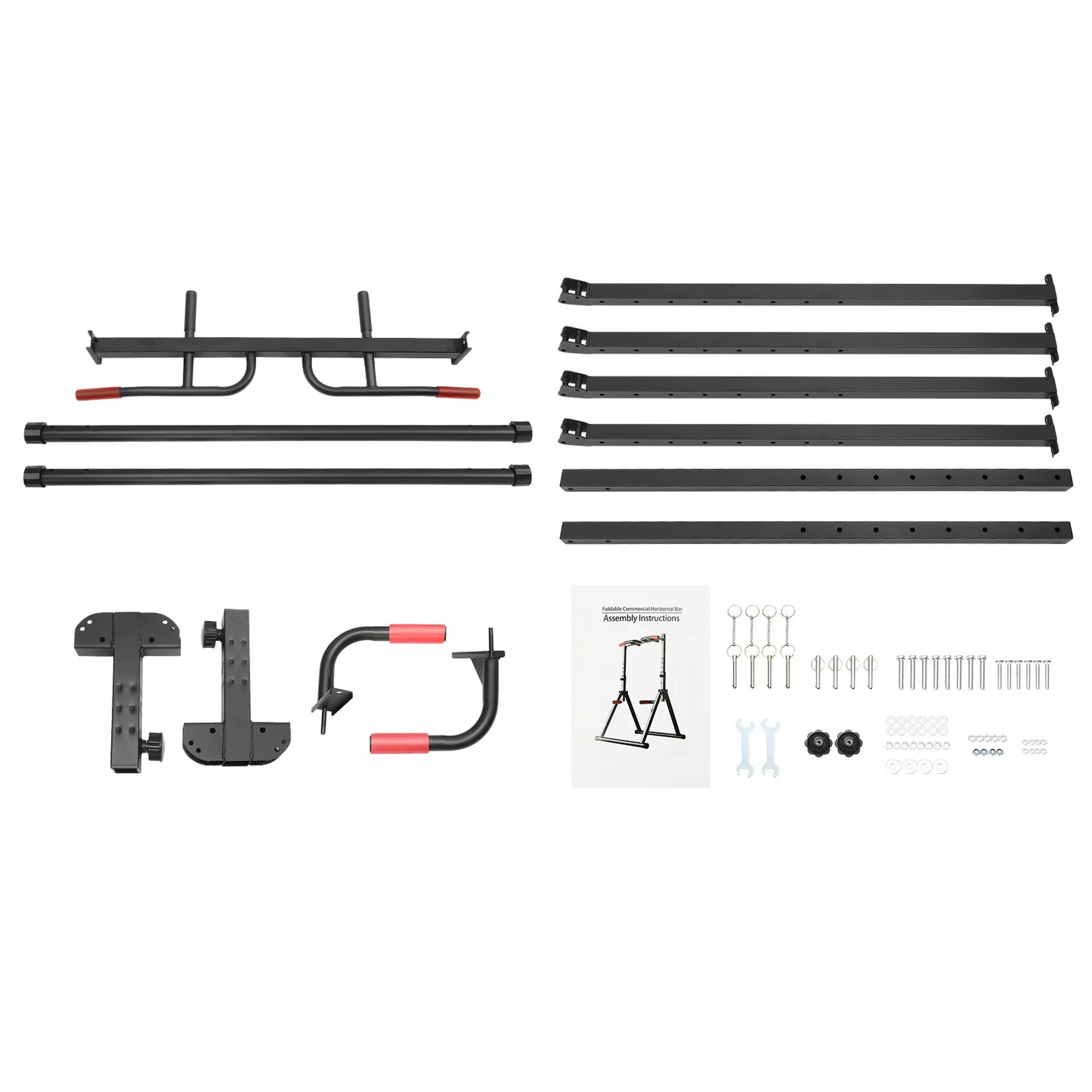 Adjustable Foldable 200kg Pull Up Bar With Parallel Bars