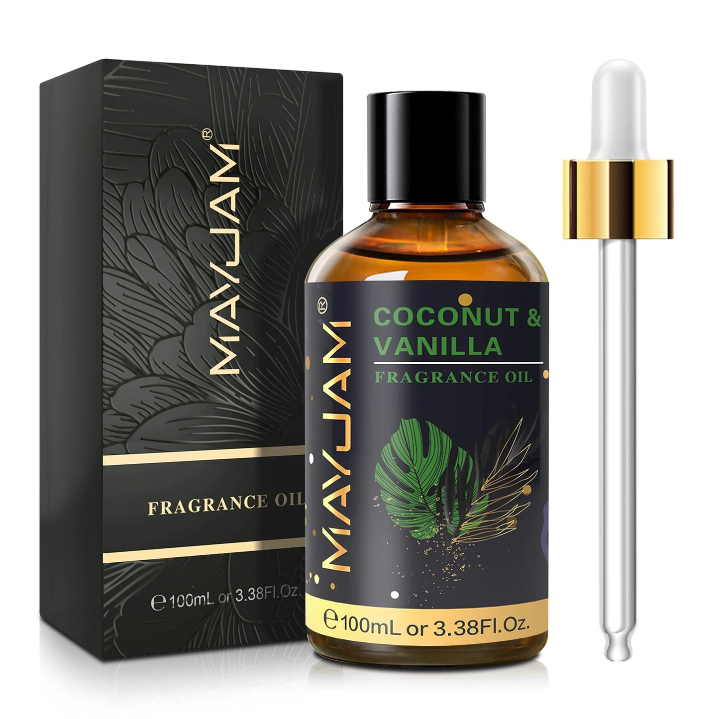 MAYJAM Fragrance Oil Coconut Vanilla White Musk Aromatherapy Diffuser