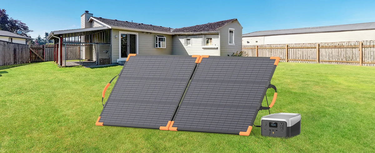 MHPOWOS Foldable Bifacial Monocrystalline Solar Panel