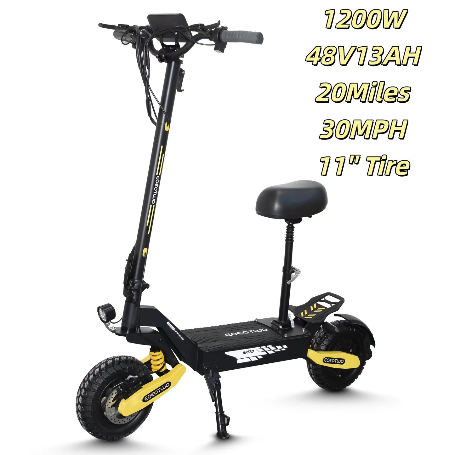 Eoeotwo 1200W Off Road Foldable Electric Scooter For Adults