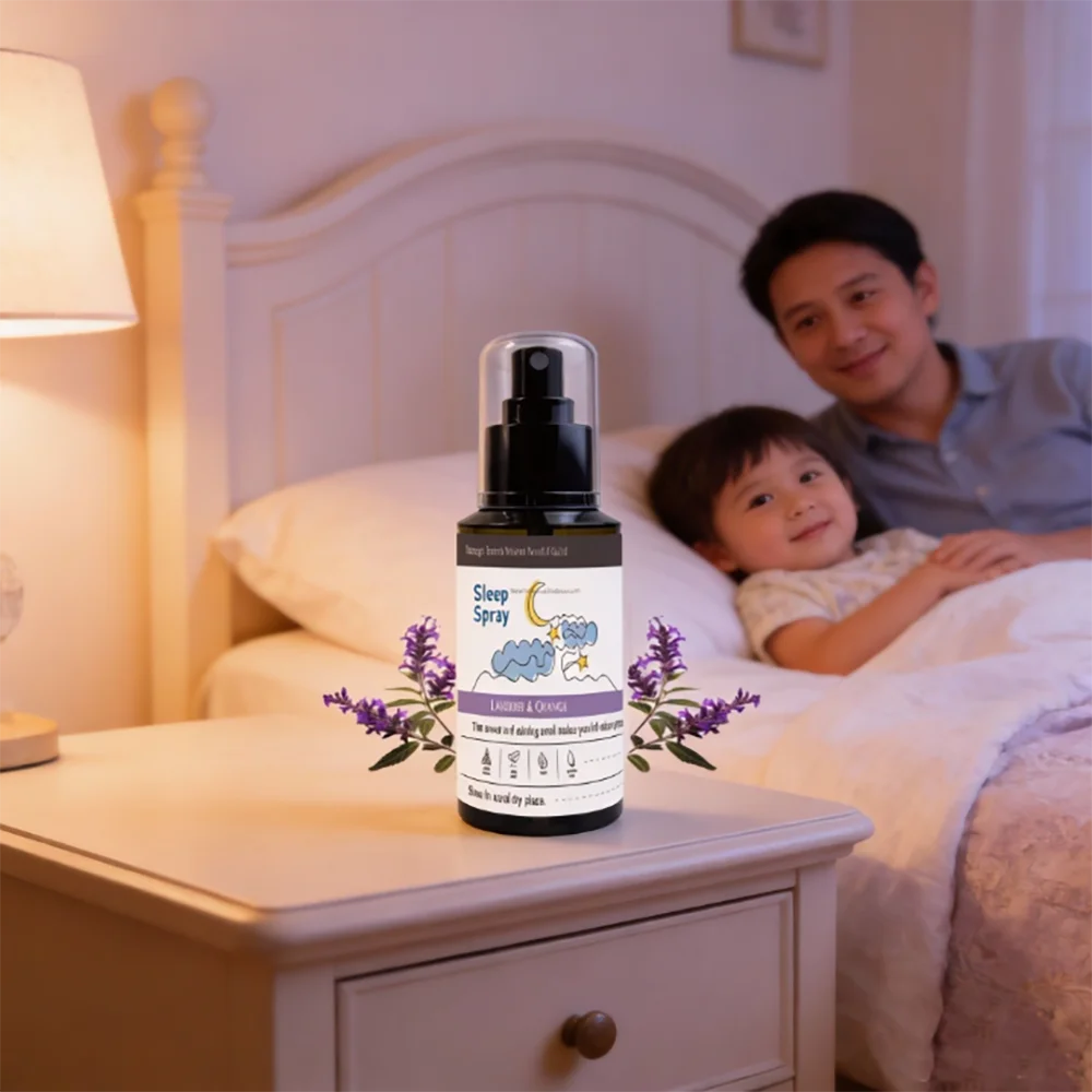 100ml Relieve Fatigue Sleep Spray Lavender Essential Oil Vanilla Gentle Freshness Care Spray Mist Sleep For Room Deep Fall Aslee