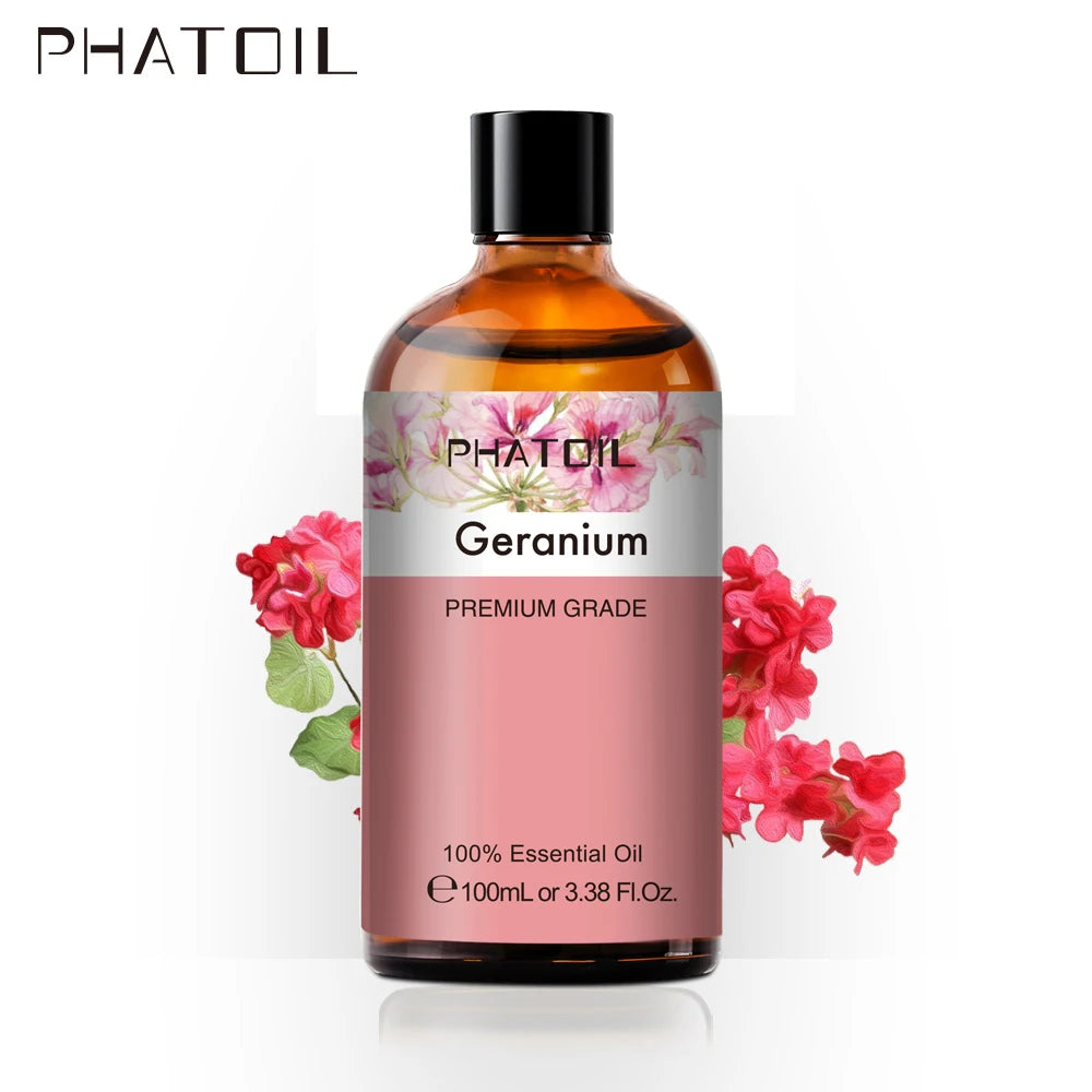 PHATOIL Pure Essential Oils For Skin Care Rose Lemon Lavender