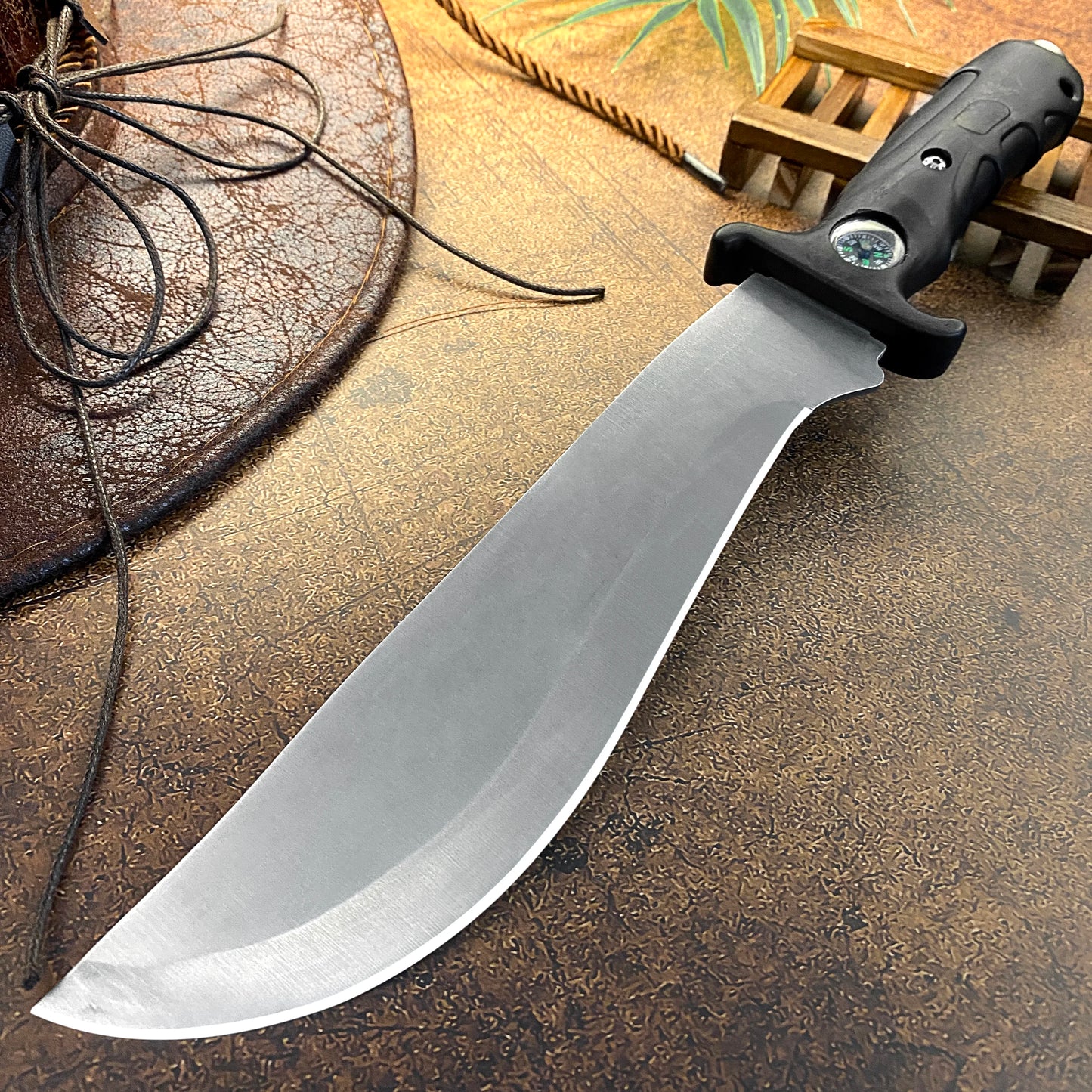 Gdekls Stainless Steel Camping Knife With Safety Guard Handle