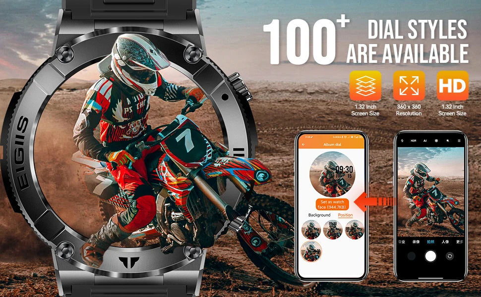 LaNikar Waterproof Smartwatch With Bluetooth Calling And Fitness Tracking
