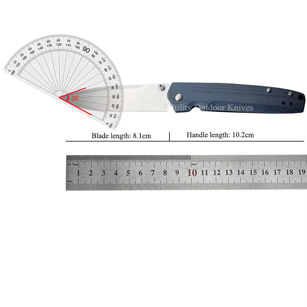 DIY M390 Steel G10 Folding Knife With Self Locking Clip