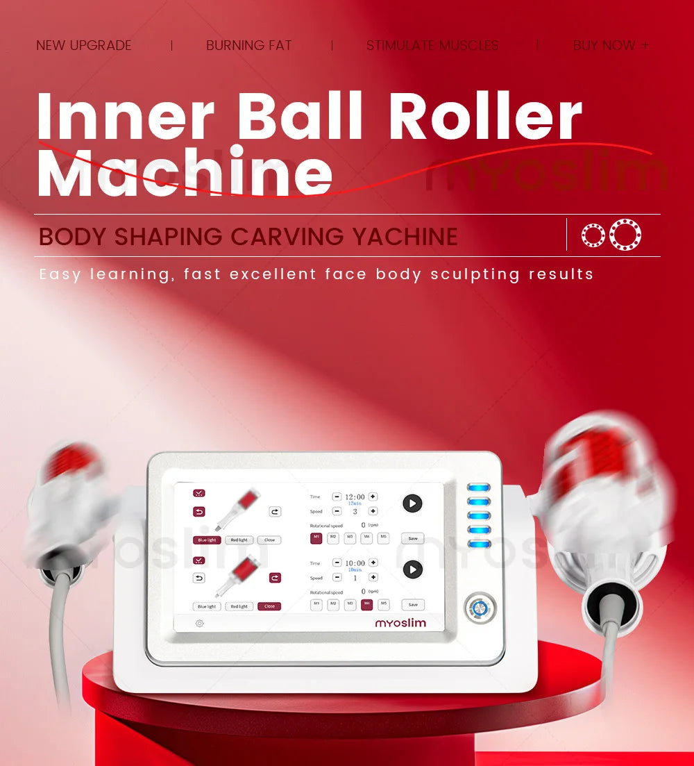 NEW Portable Vela Inner Ball Roller Massage Machine Body Slimming Shape Physical Therapy Removal Endo Iymphatic Drainage Spheres