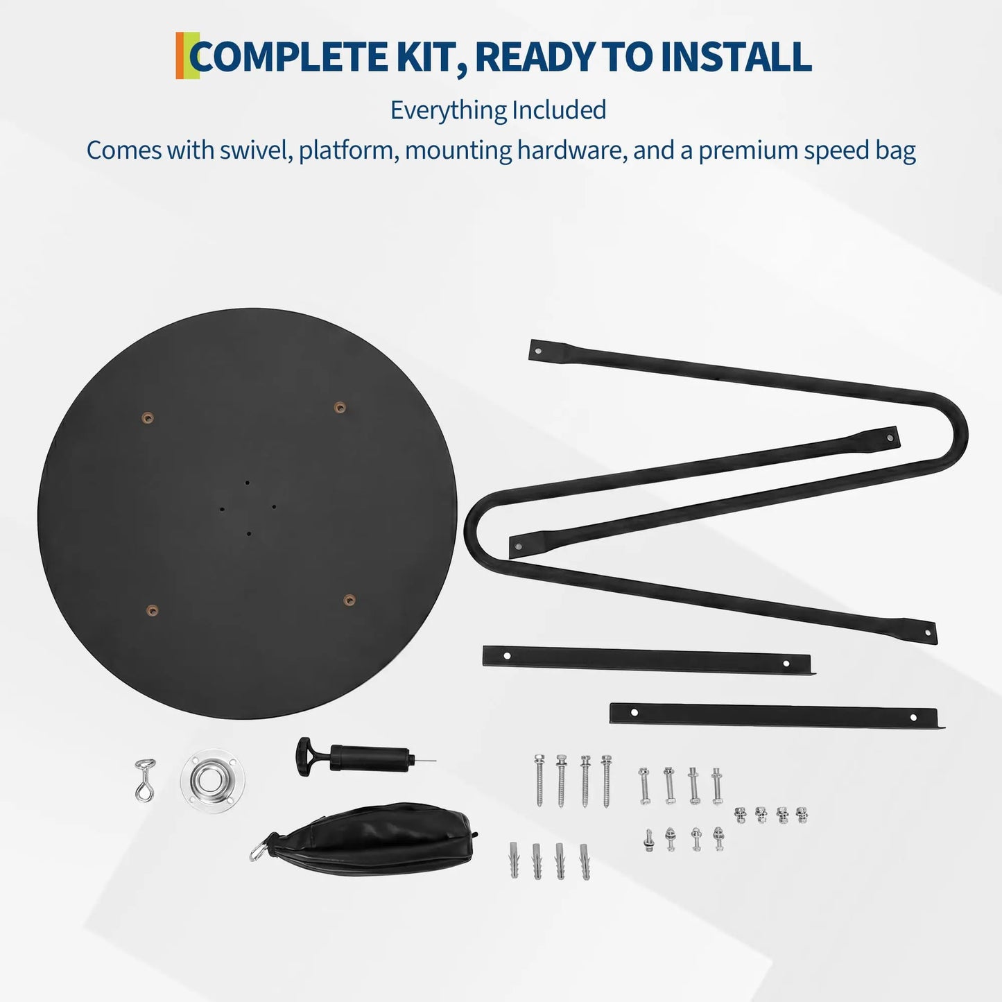 HiMISS Adjustable Speed Bag Platform With 360 Swivel Wall Mount