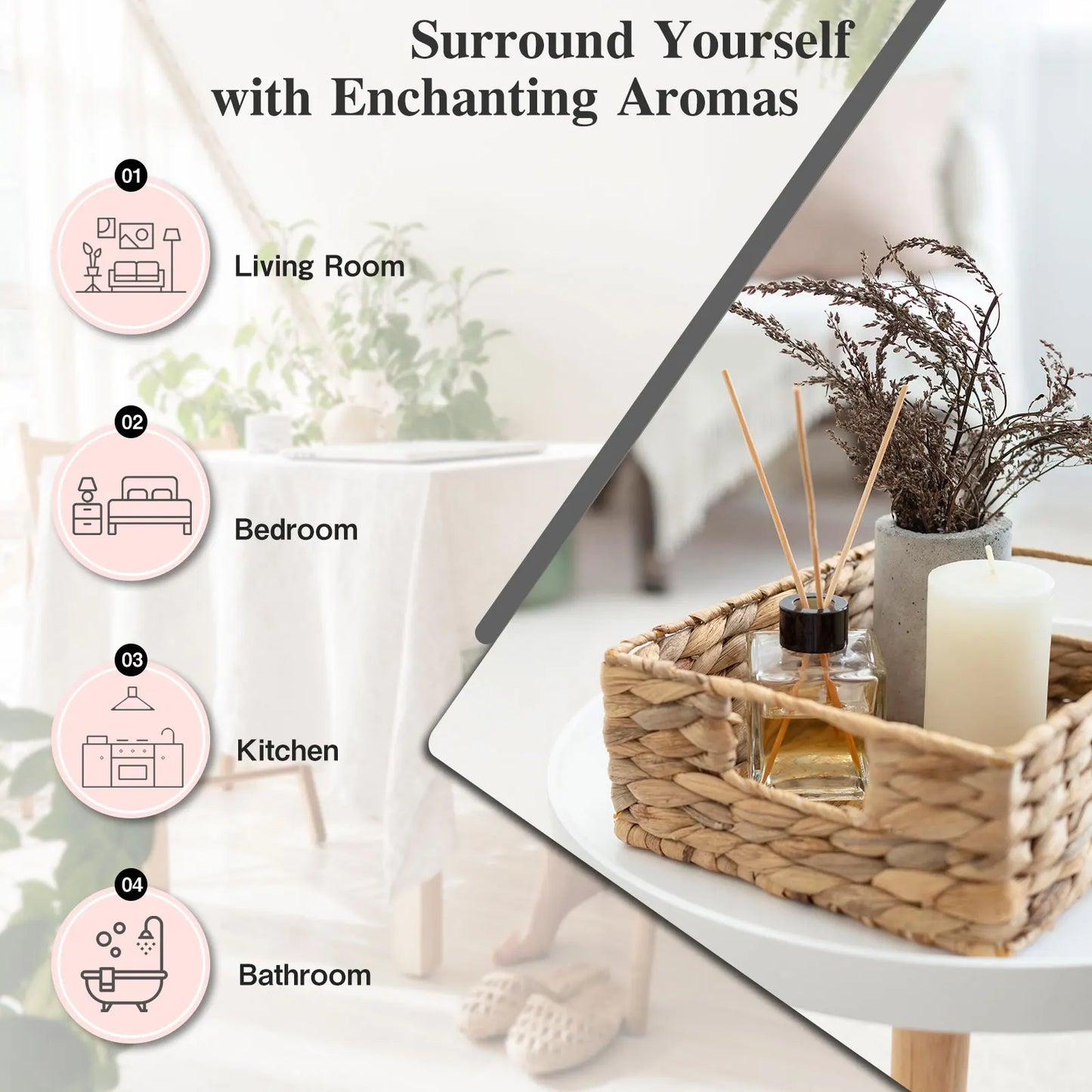 MAYJAM Fragrance Oil Coconut Vanilla White Musk Aromatherapy Diffuser