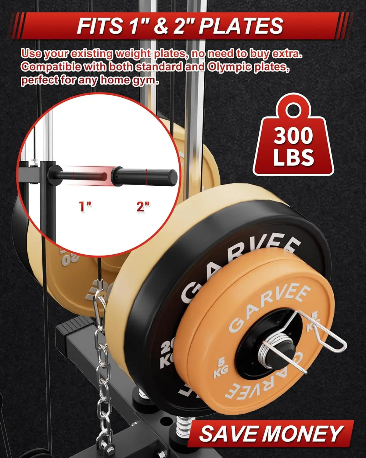 HiMISS 5-in-1 Home Gym Machine for Full Body Strength Training Workout