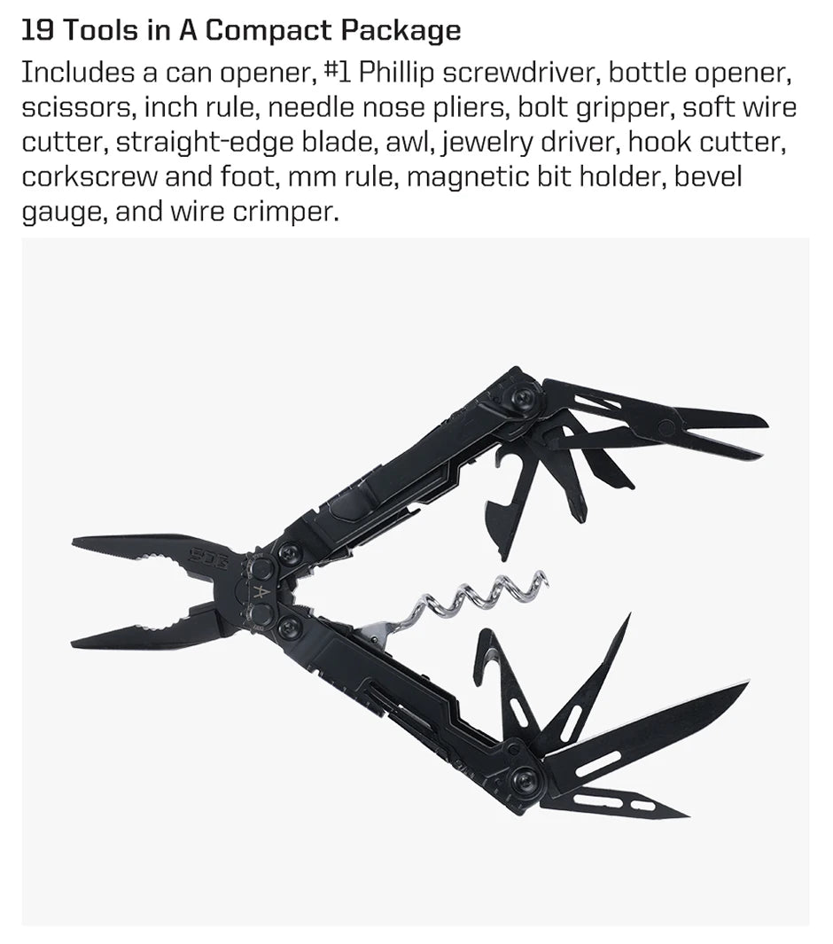 SOG PowerLitre 19 Function Stainless Steel Compact Multitool