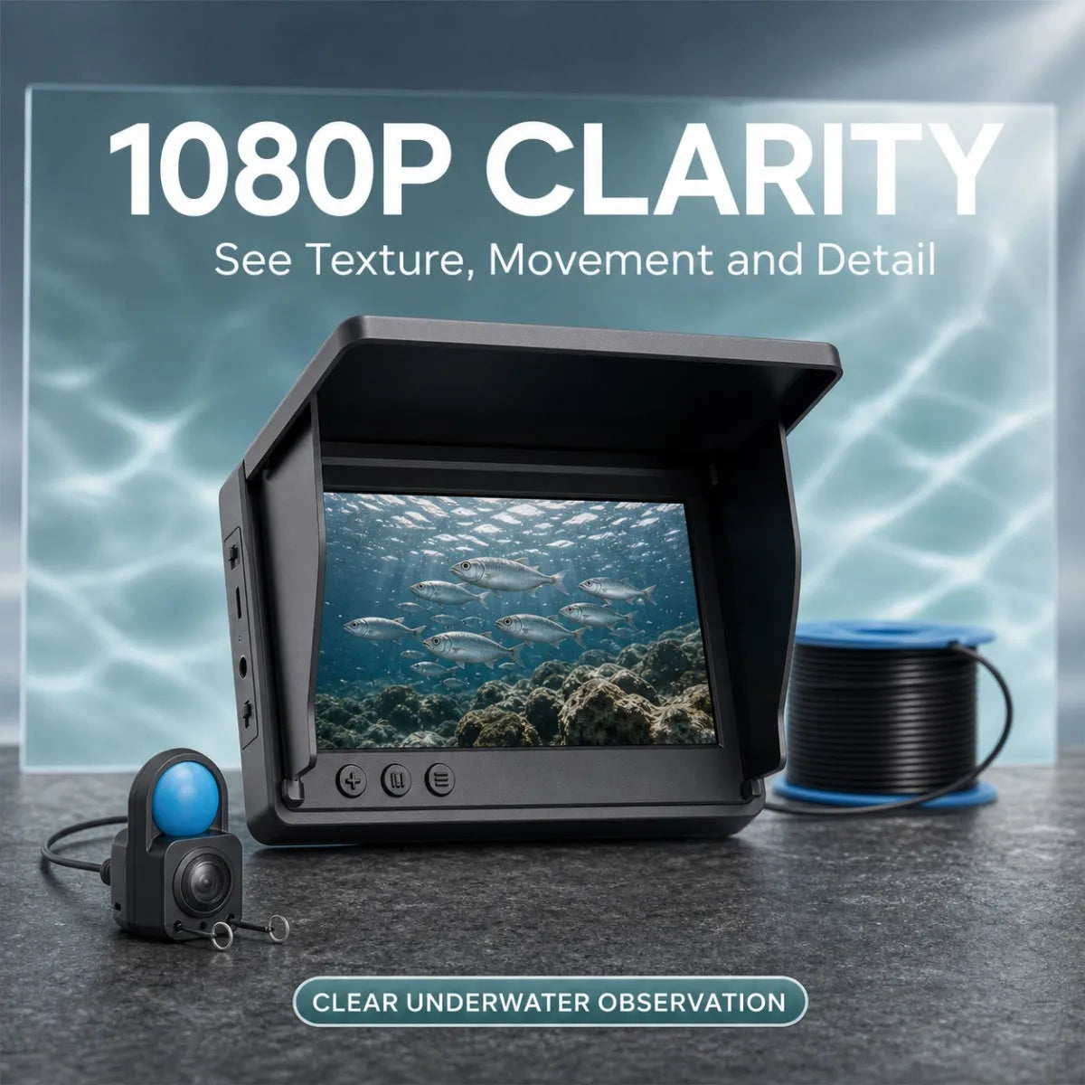 Aoerwei Portable Underwater Fishing Camera With Night Vision