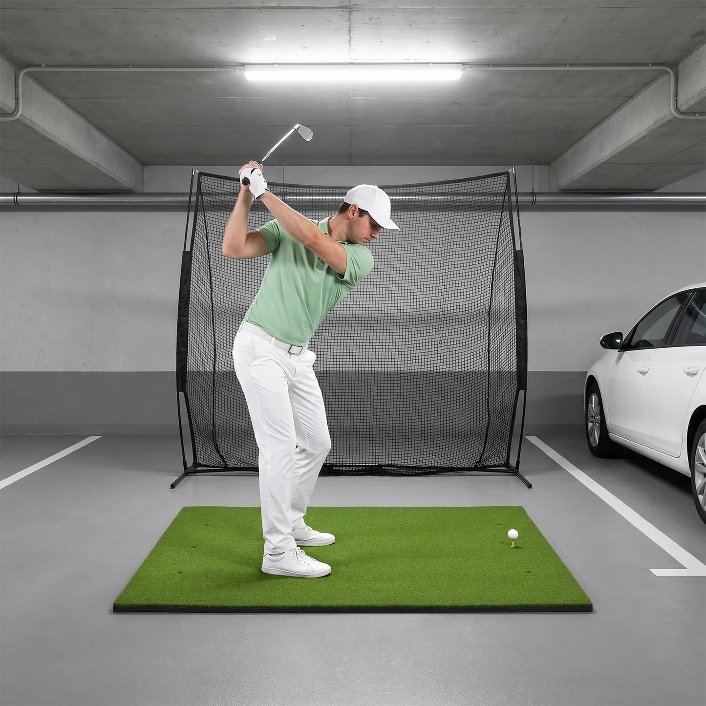 Golf Hitting Mat Synthetic Turf Training Aid For Indoor Practice