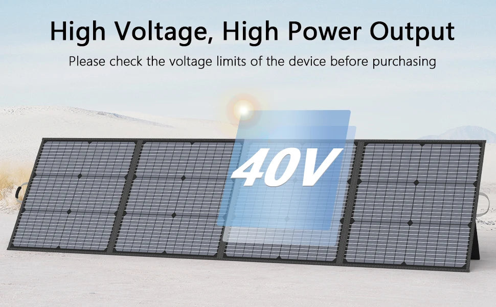 MHPOWOS Portable Foldable Solar Panel Waterproof 220W Charger