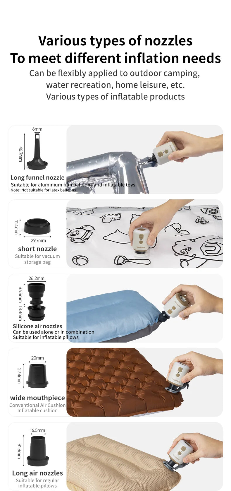 Naturehike Compact Electric Air Pump For Camping Inflatables