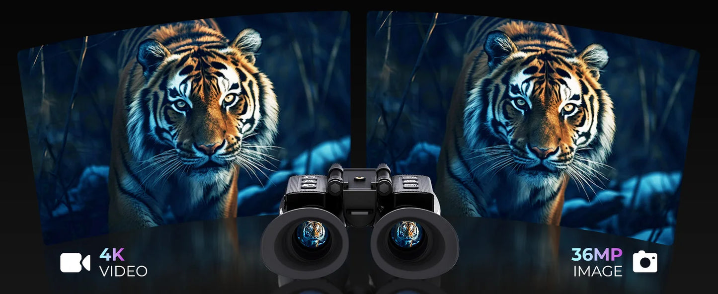 GOYOJO 4K Night Vision Binoculars With 8X Digital Zoom