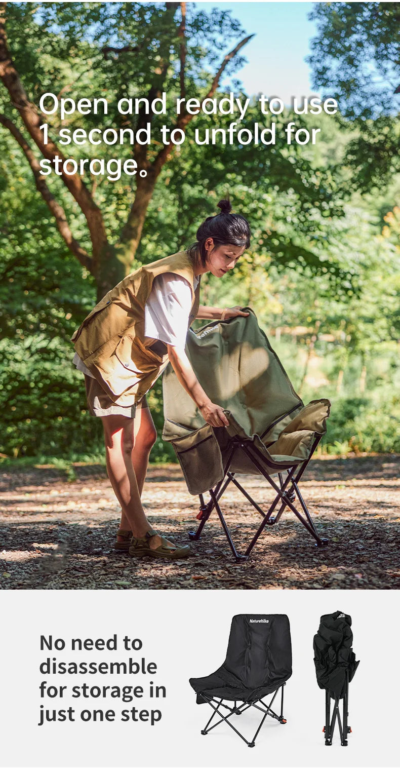 Naturehike Sea Star Recliner Moon Chair Outdoor Folding for Camping